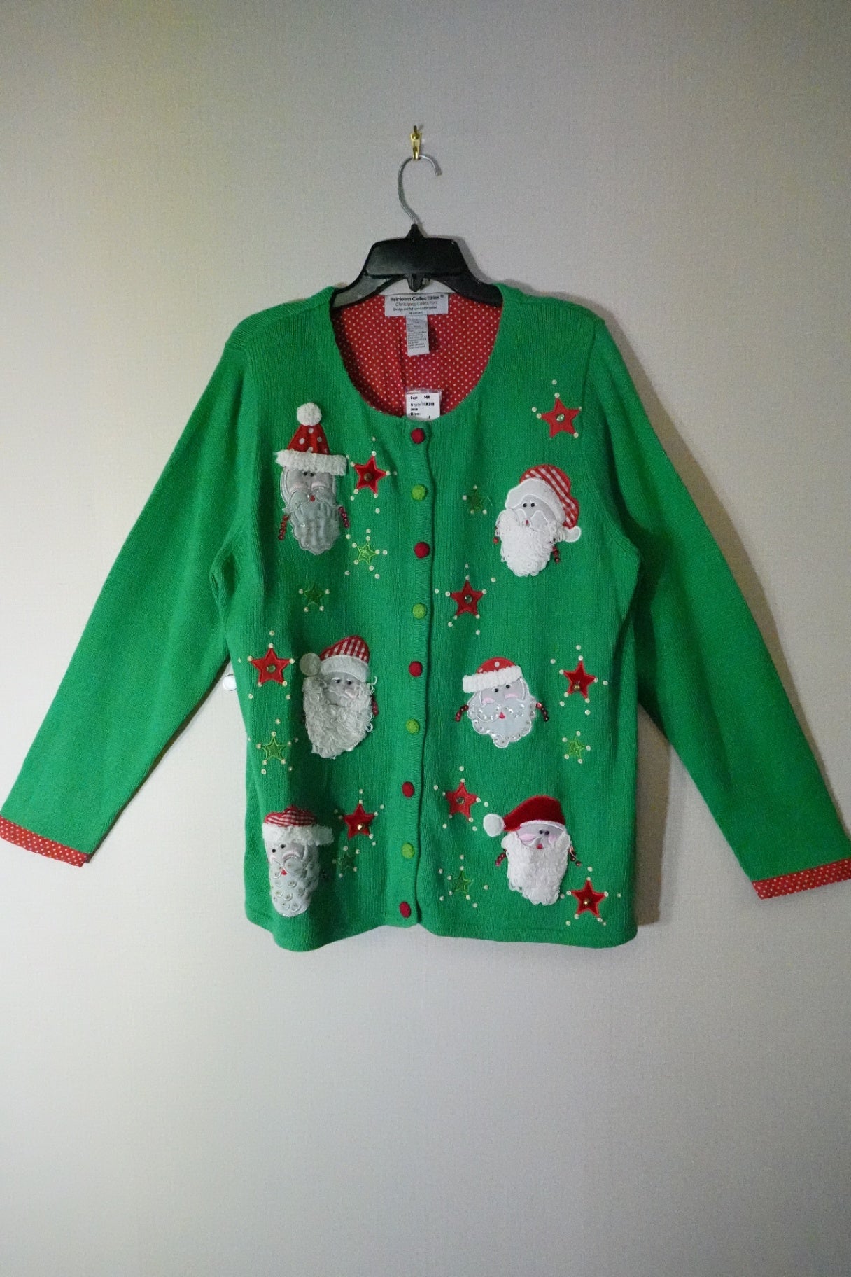 Heirloom Collectables, Santa Cardigan, 2X
