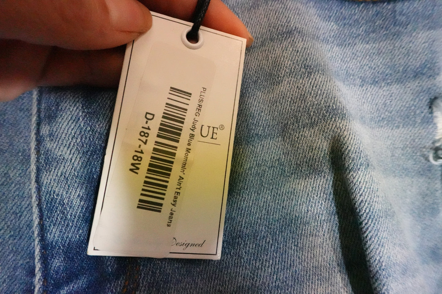 Judy Blue, New Jeans- Boyfriend, 18W