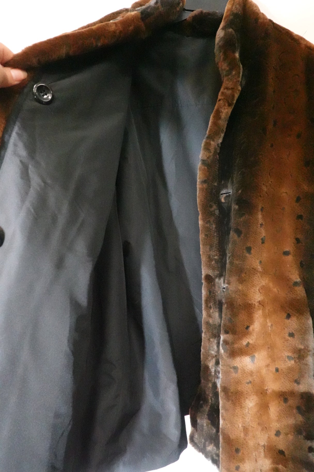 Maggie Barnes, NEW Faux Fur Reversible Coat,