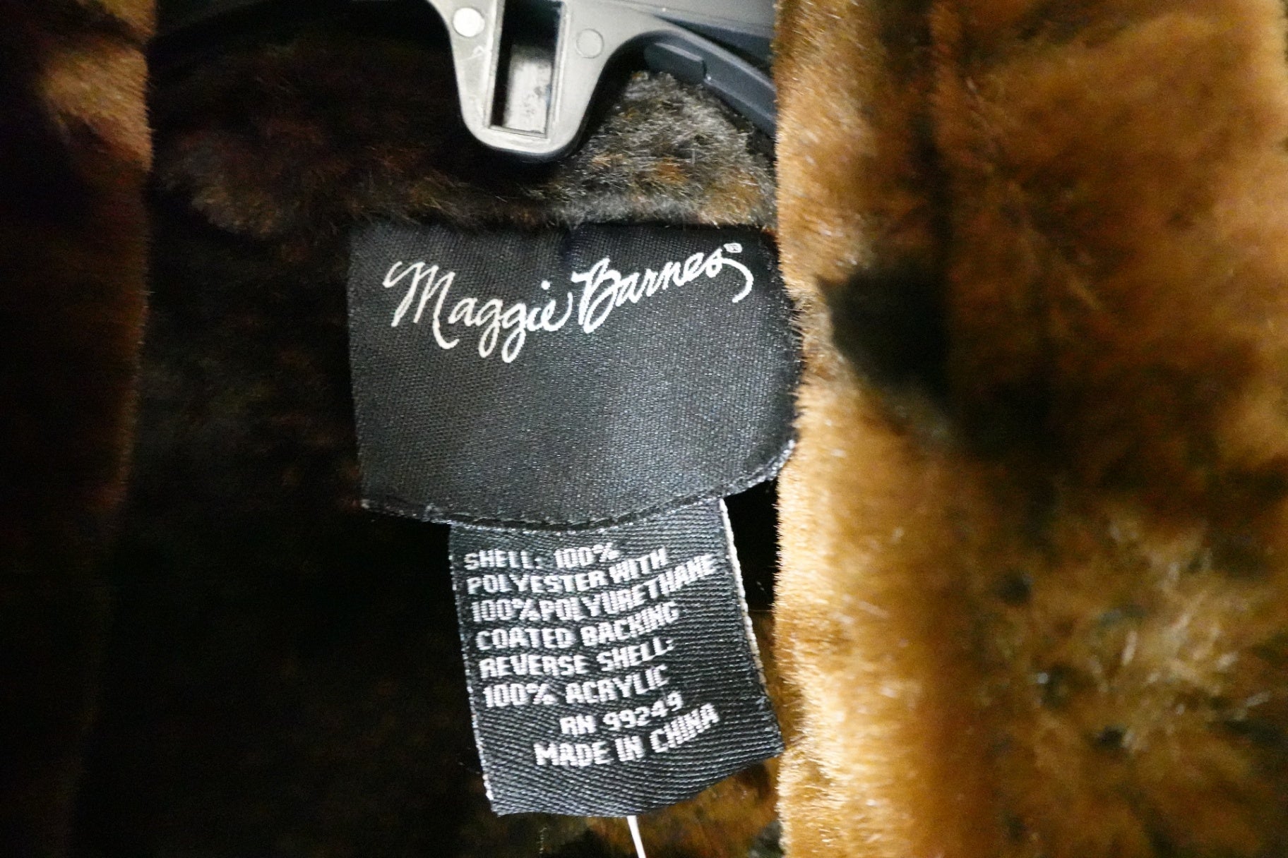 Maggie Barnes, NEW Faux Fur Reversible Coat,