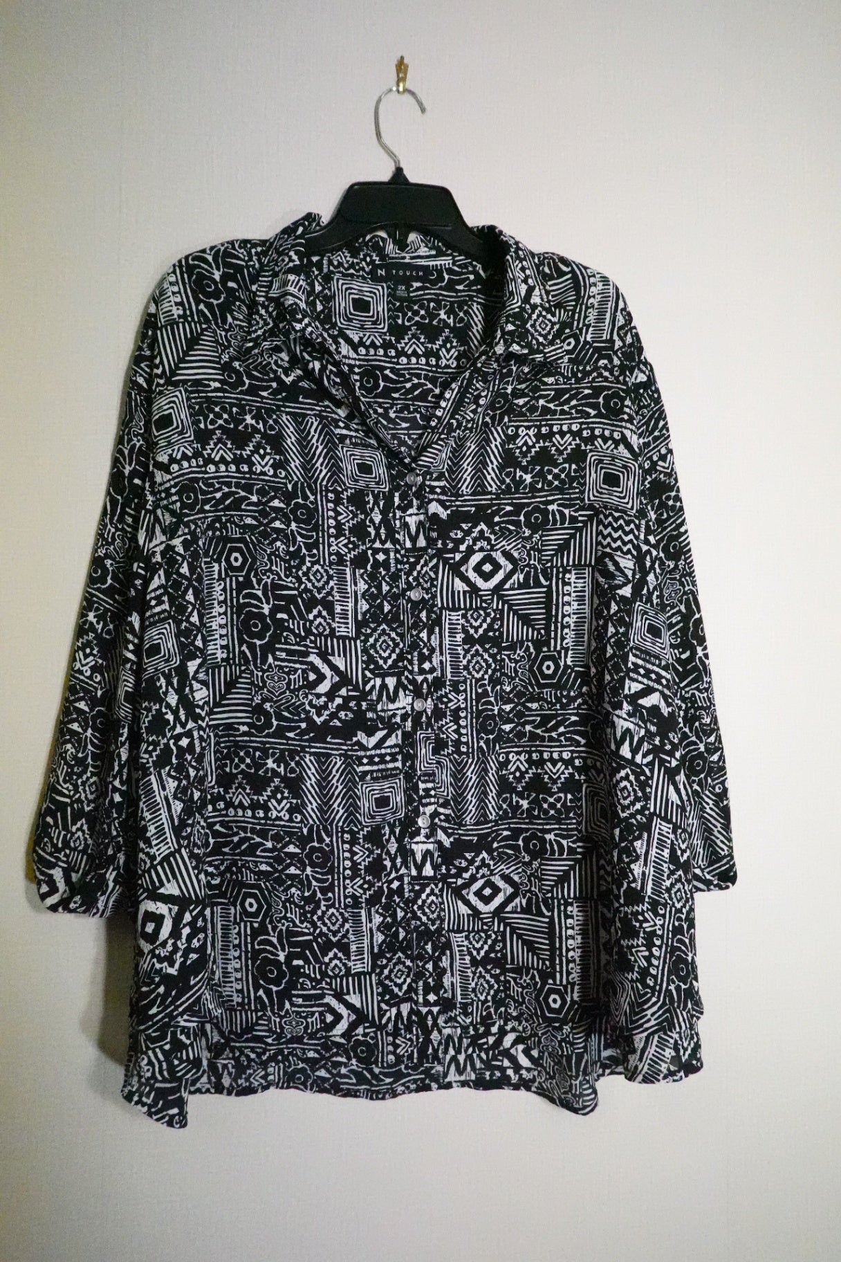 N Touch, Long Sleeves Top, 2X