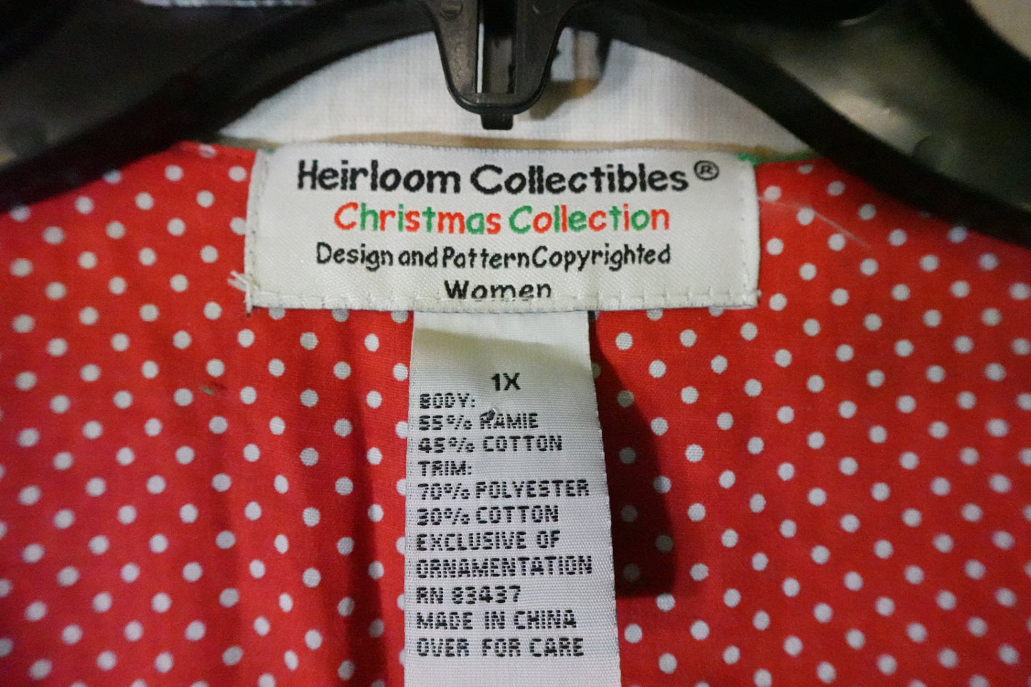 Heirloom Collectables, Santa Cardigan, 1X
