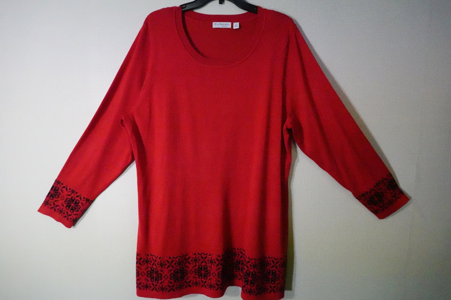 kim rogers, sweater w detatchable cowl, 2X