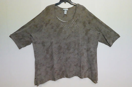 Catherines, Short Sleeves Top, 4X