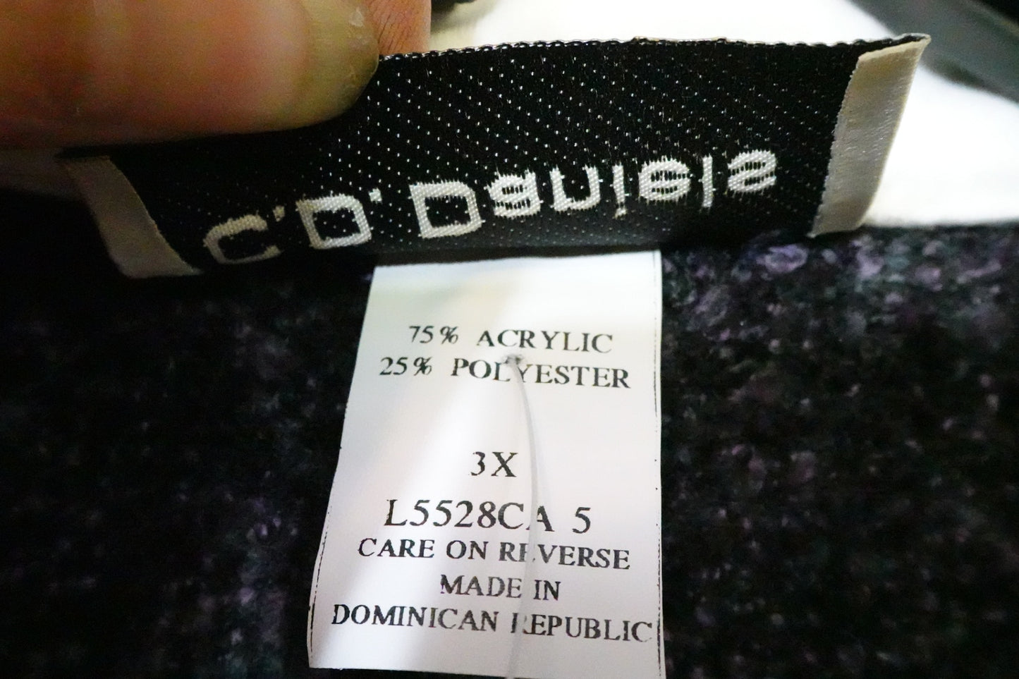 C.D. Daniels, NEW Long Sleeves Top, 3X