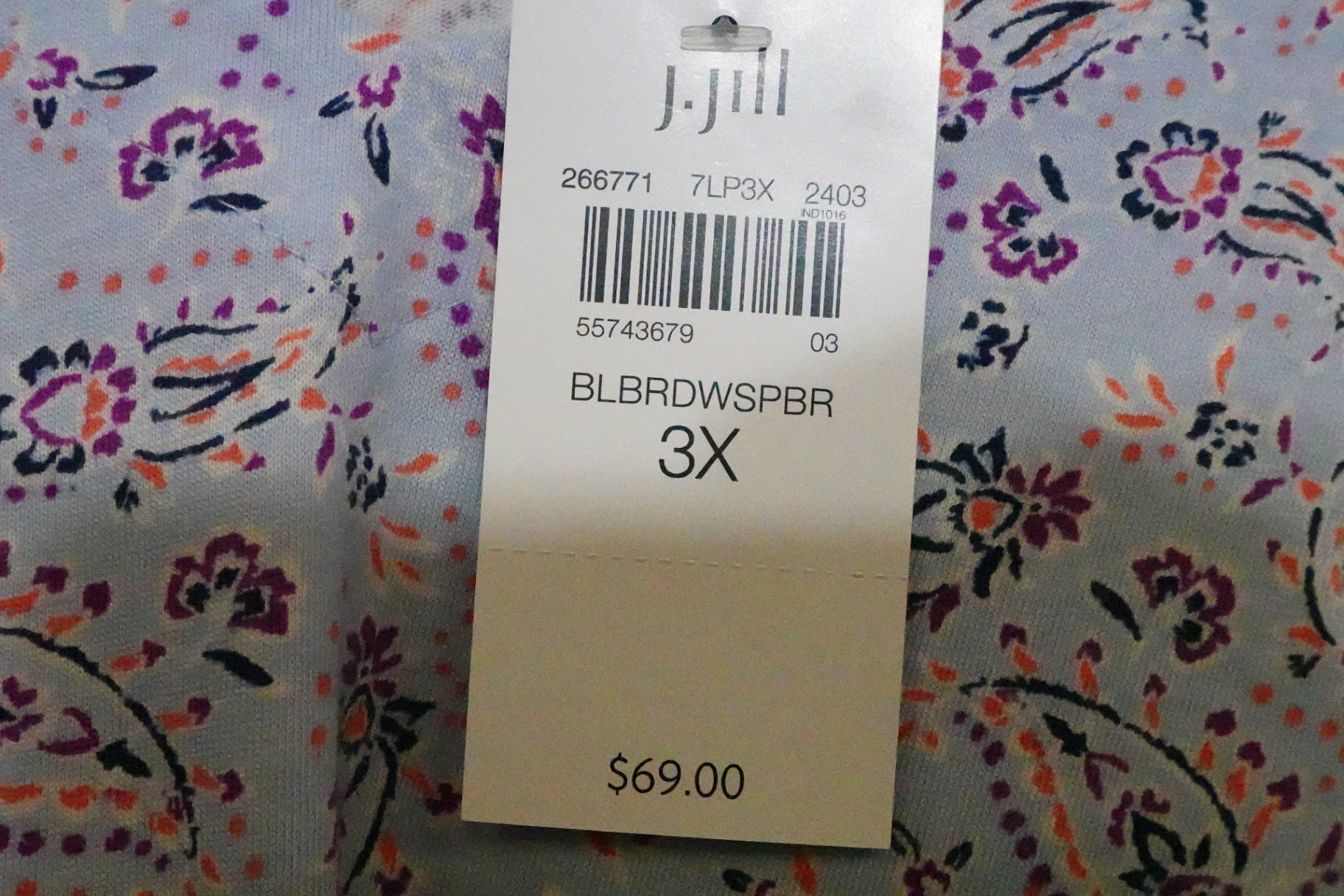 J. Jill, NEW 3/4 Sleeve Top, 3X