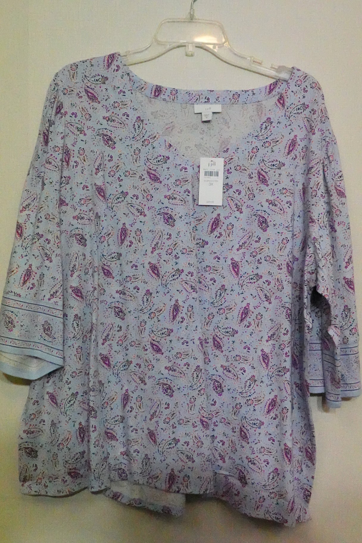 J. Jill, NEW 3/4 Sleeve Top, 3X