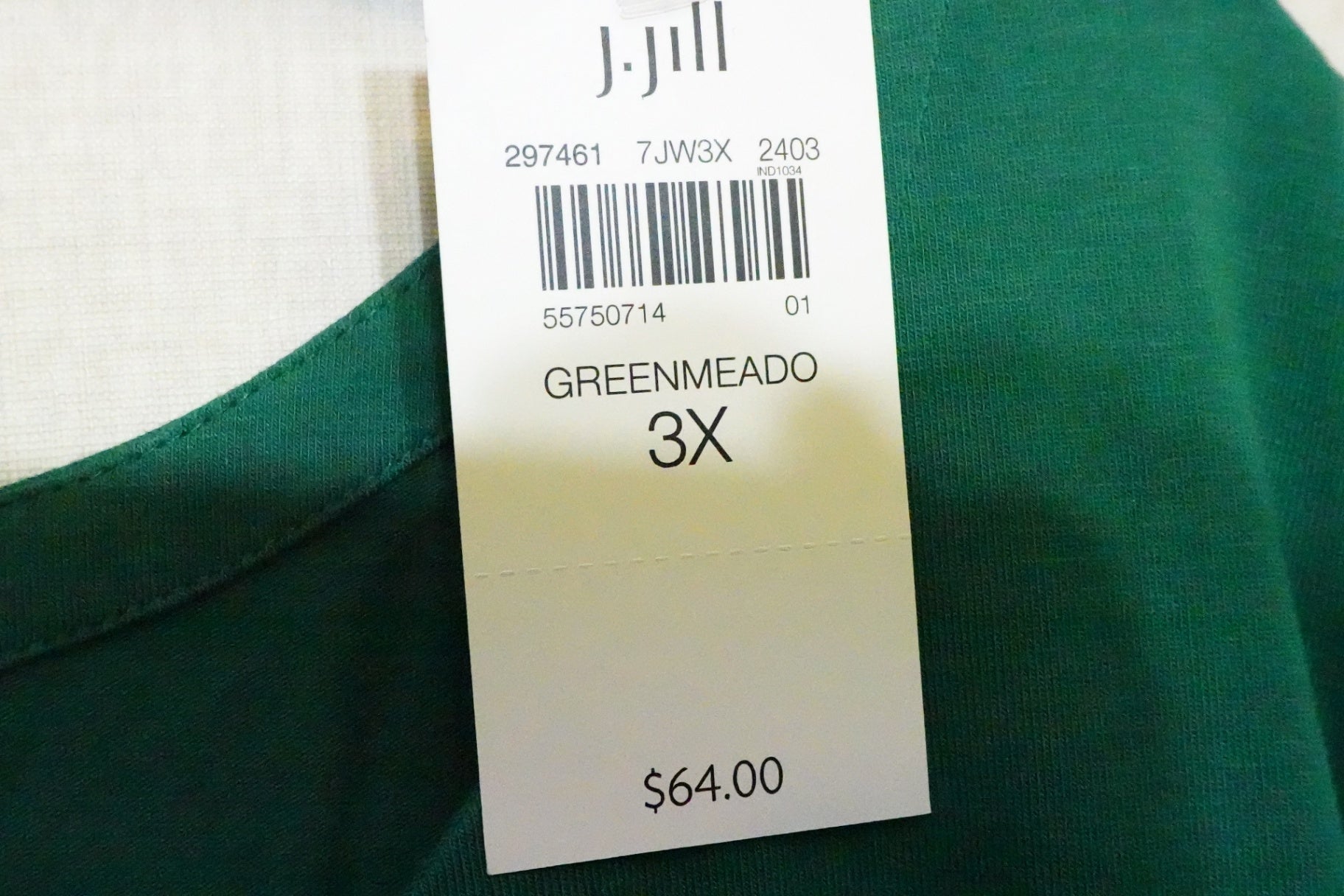 J. Jill, NEW 3/4 Sleeve Top, 3X