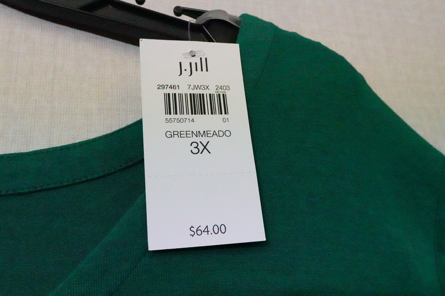 J.Jill, NEW 3/4 Sleeve Top, 2X