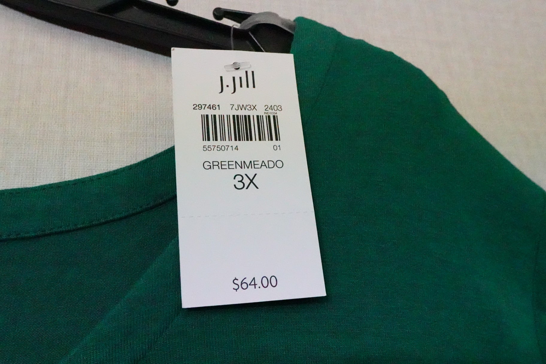 J.Jill, NEW 3/4 Sleeve Top, 2X