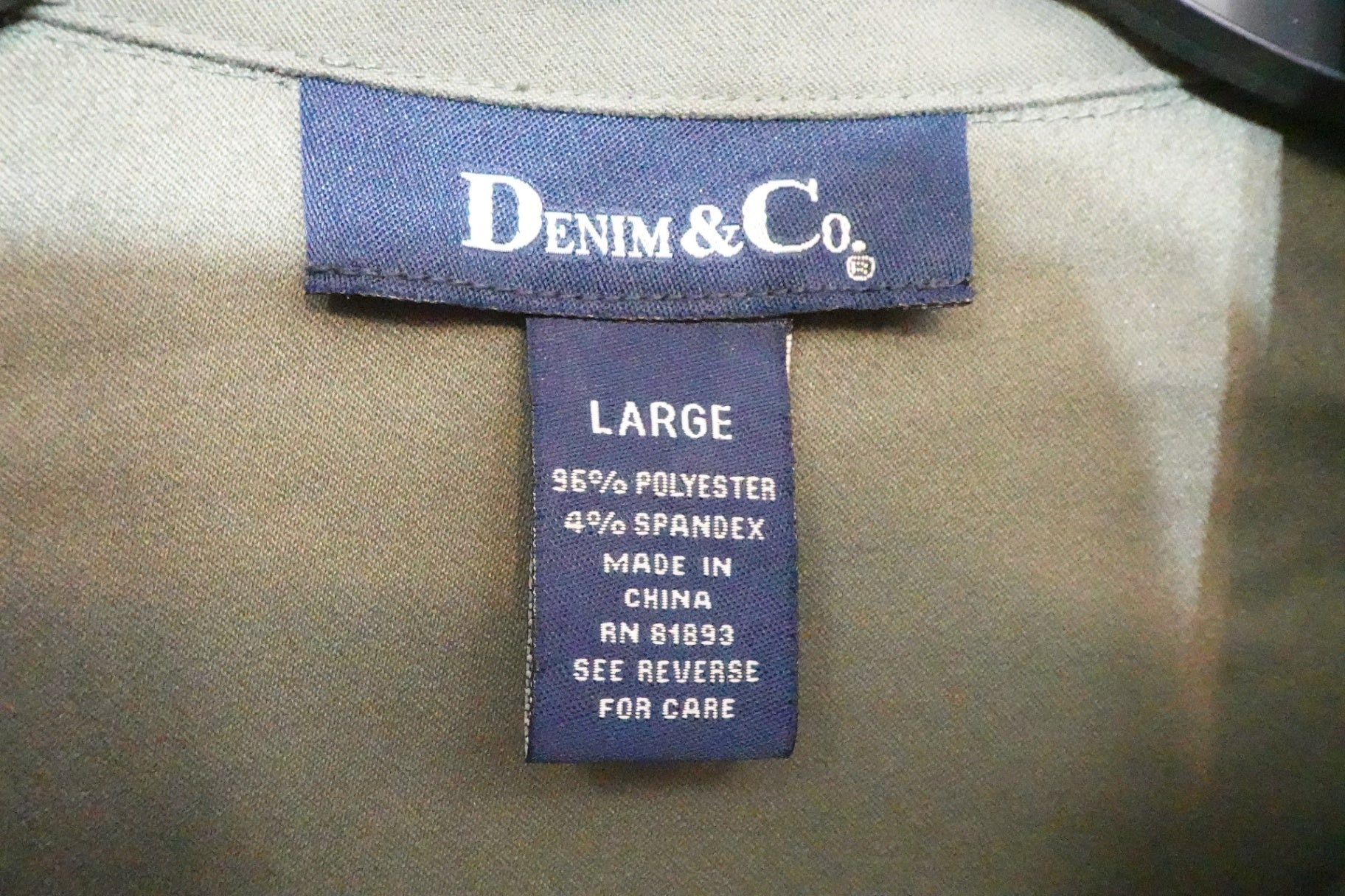 Denim & Co., Long Sleeves Top, large