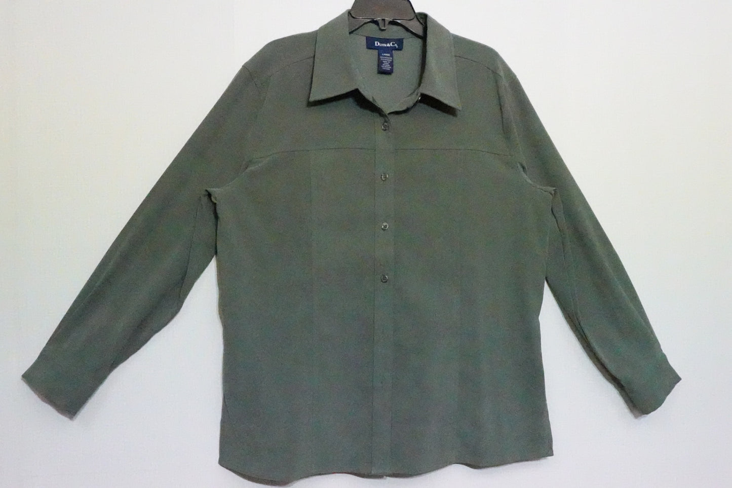 Denim & Co., Long Sleeves Top, large