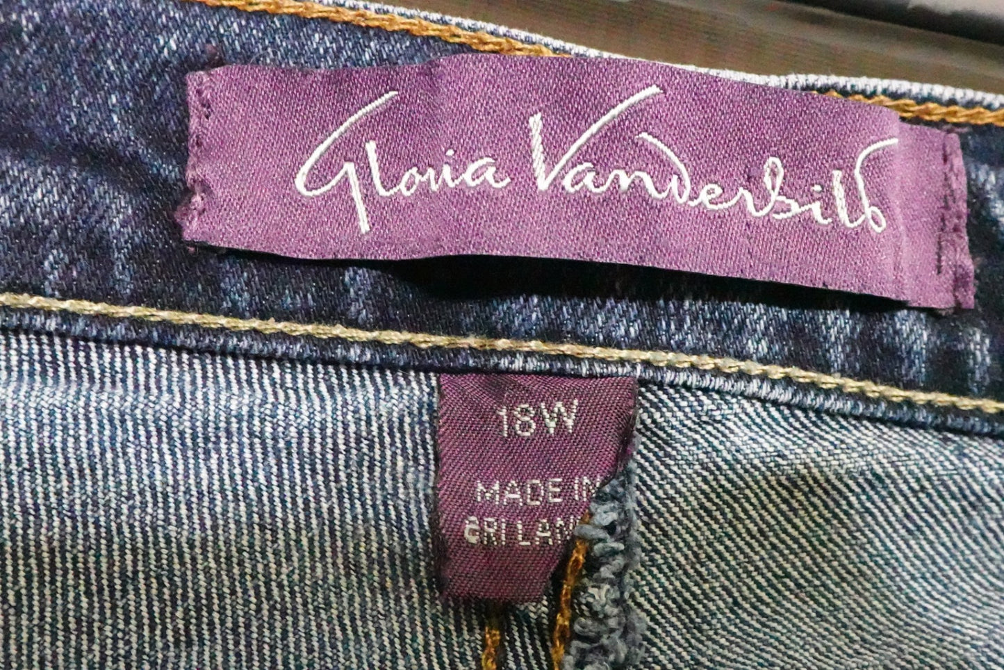 Gloria Vanderbilt, JEANS, 18W