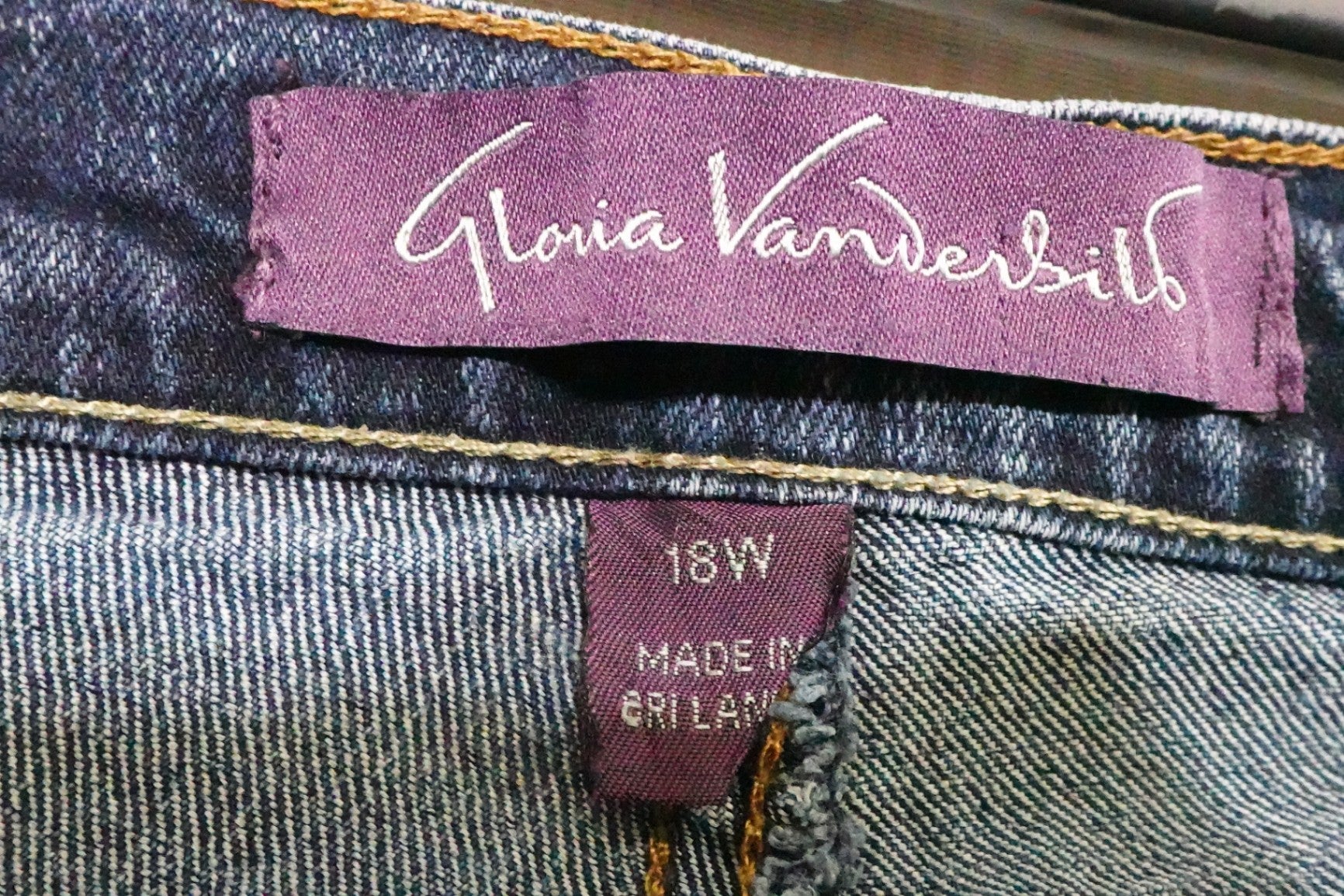 Gloria Vanderbilt, JEANS, 18W