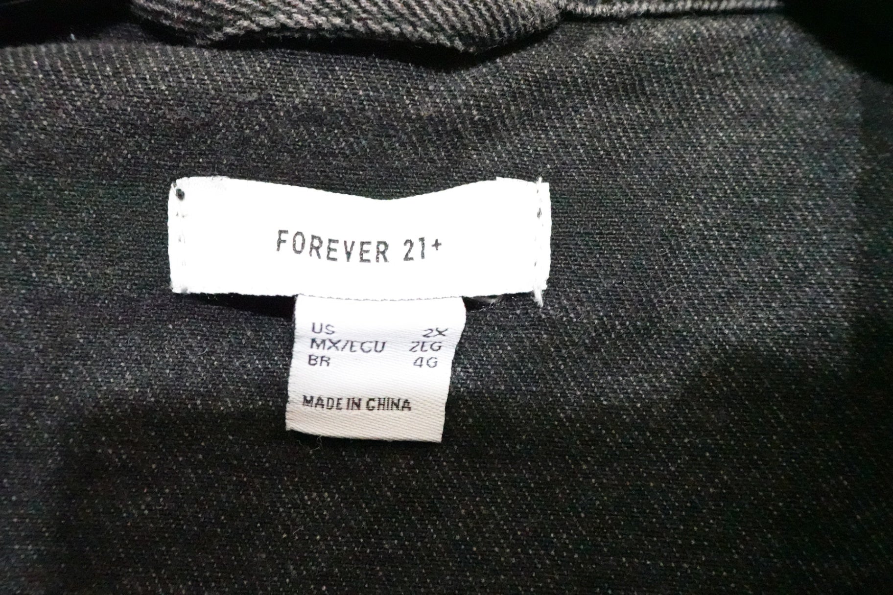Forever 21, Upcycled Jacket, 2X