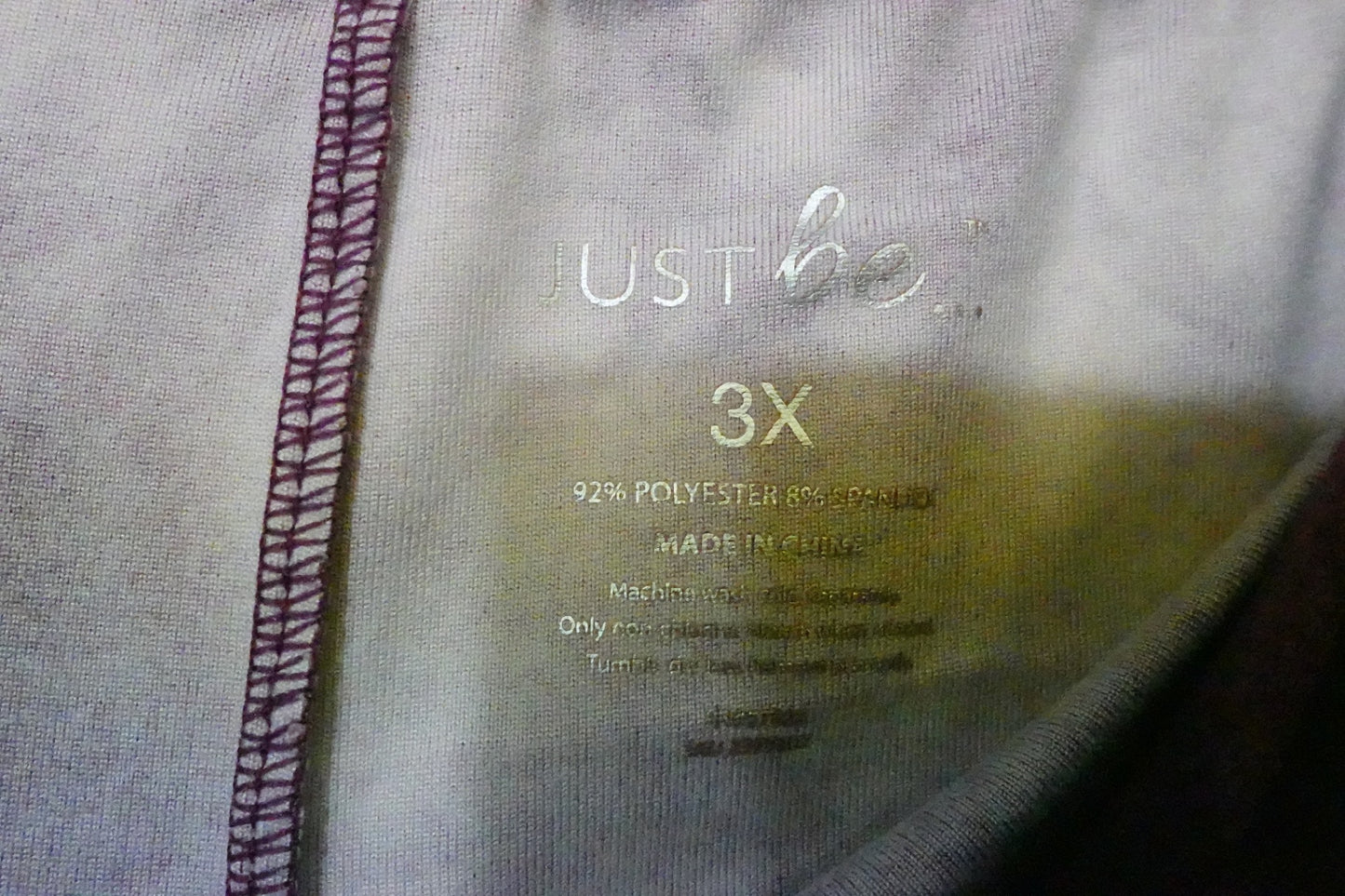 Just Be, leggings, 3X