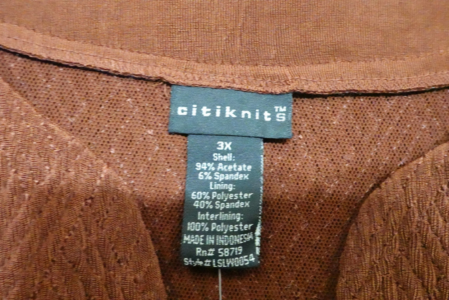 Citiknit, NEW Cardigan, 3X