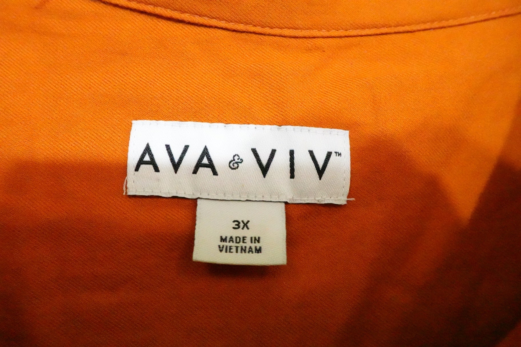 AVA & VIV, 3/4 Sleeve Top, 3X