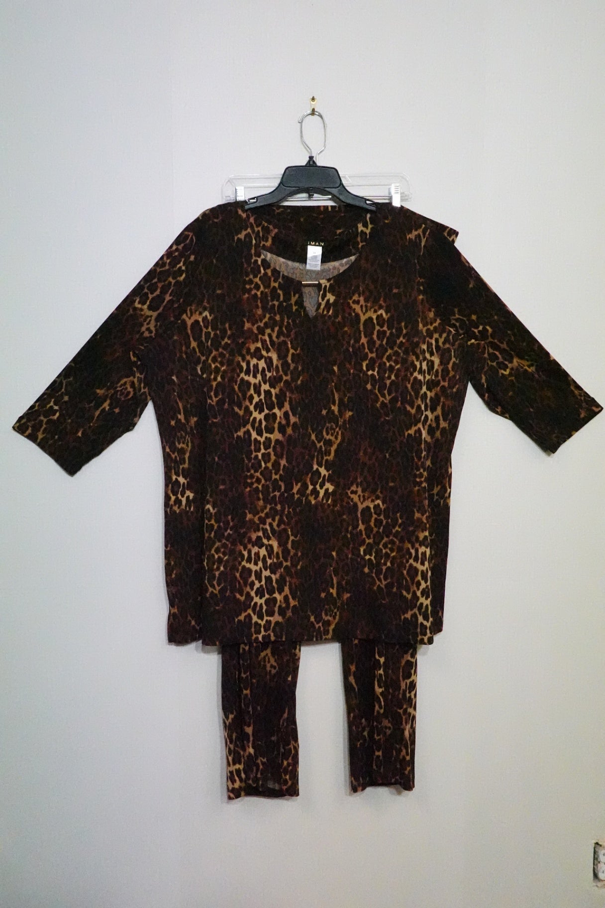 Iman, Top & Pant Set, 3X