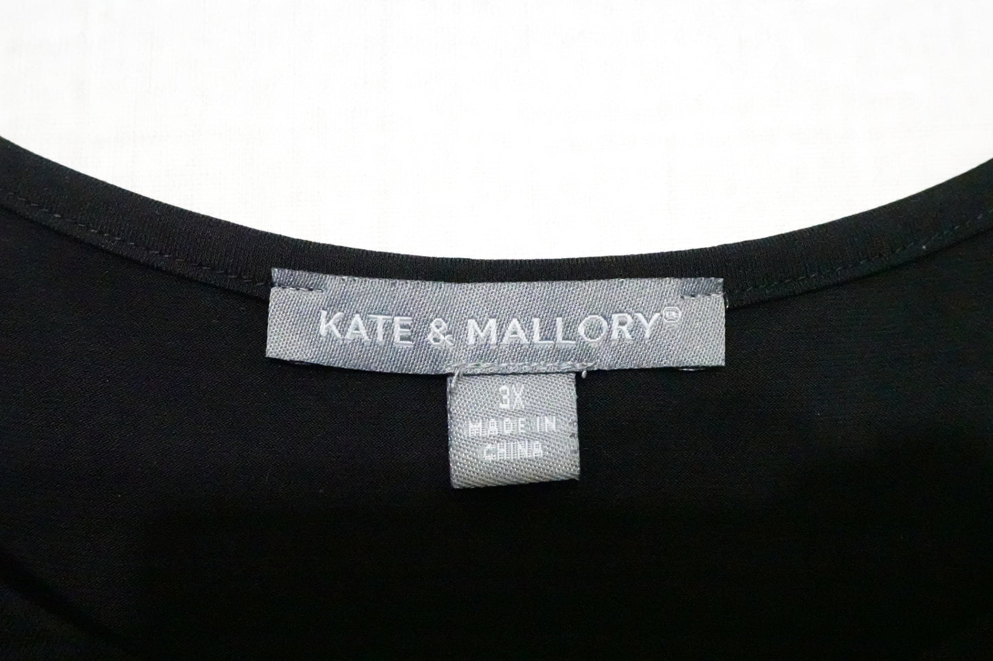 Kate & mallory, 3/4 SLEEVE TOP, 3X