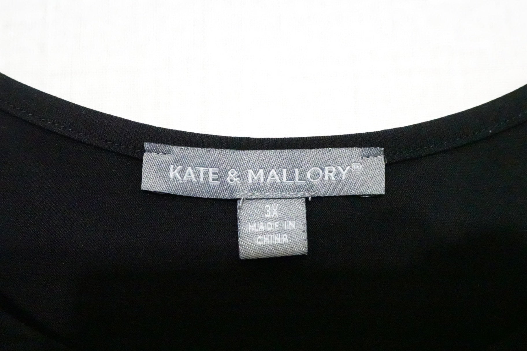 Kate & mallory, 3/4 SLEEVE TOP, 3X