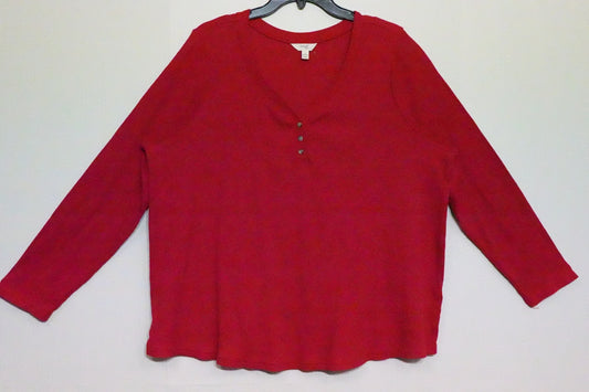 Terra & Sky, Long Sleeves Top, 20W/22W