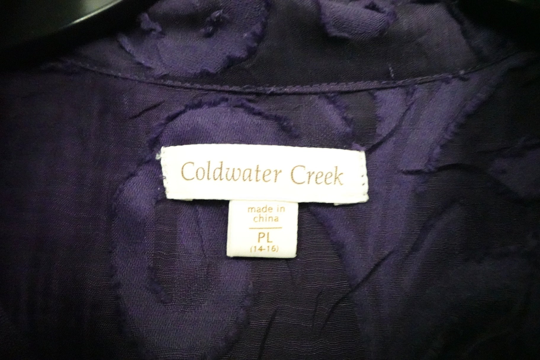 Coldwater Creek, 3/4 Sleeve Top, PL