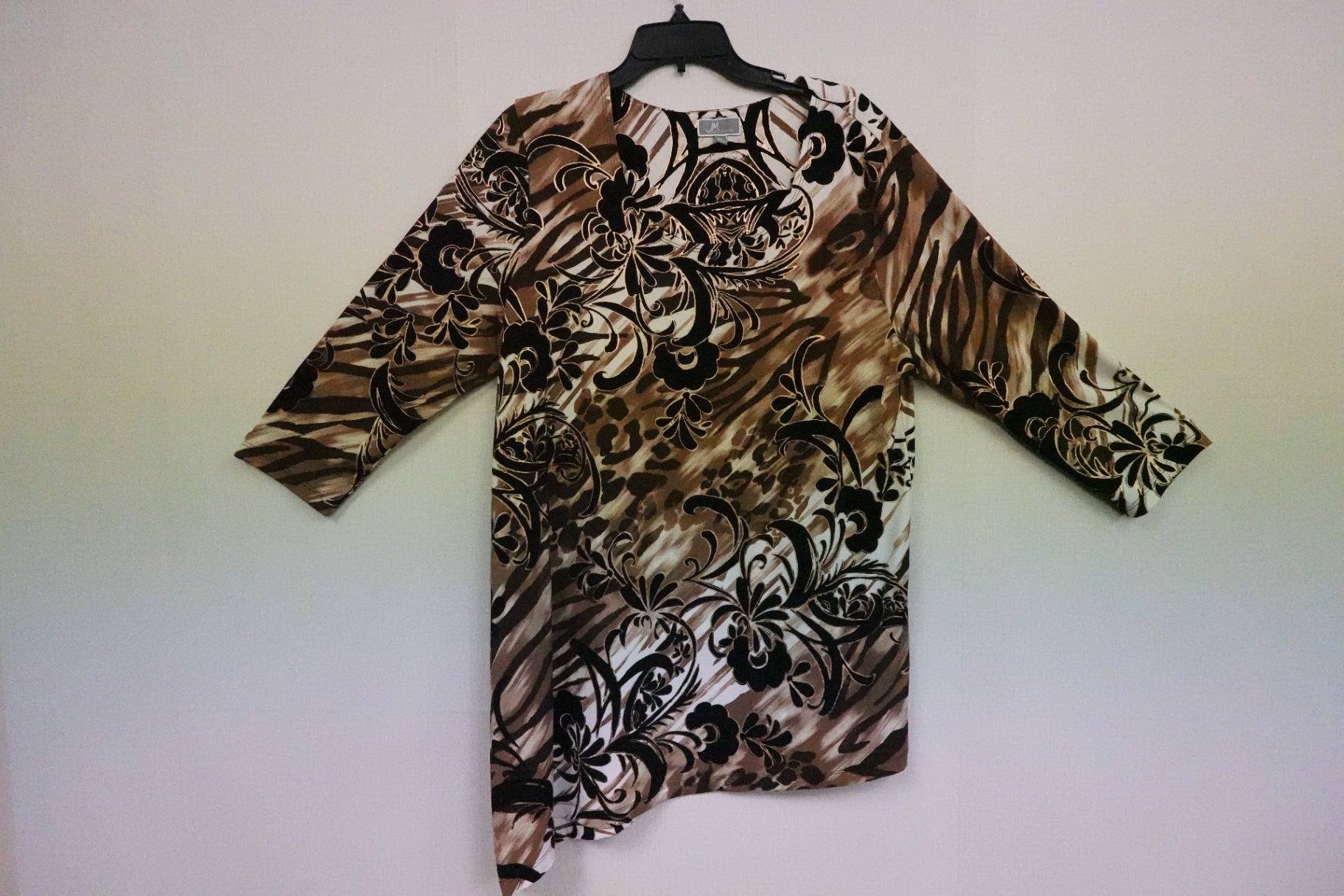 JM COLLECTION, Long Sleeves Top, XL