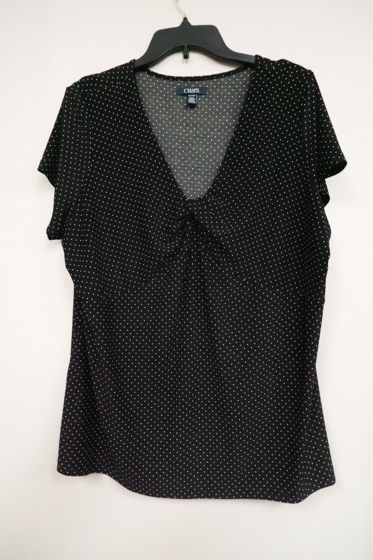 CHAPS, SHORT SLEEVED TOP, XL (1X)
