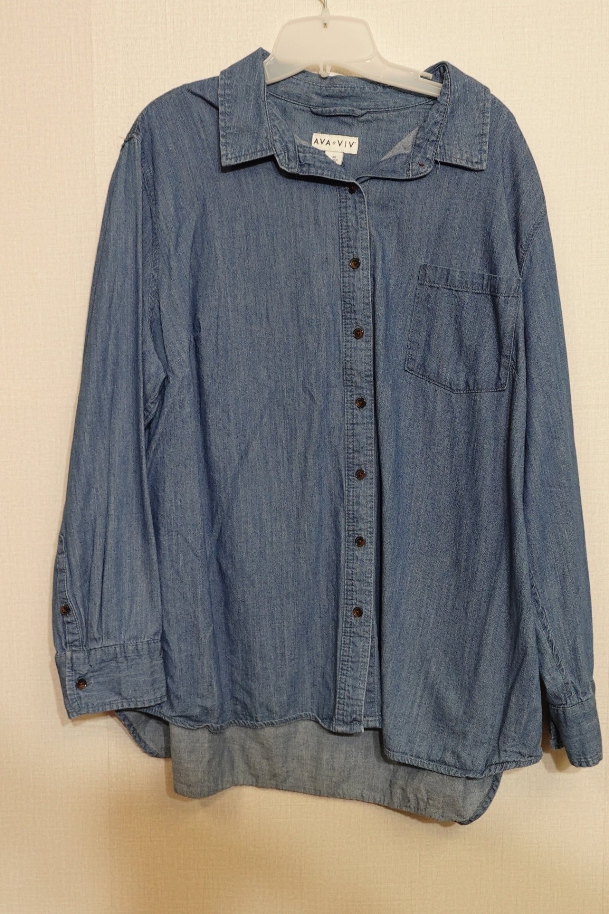 AVA & VIV, Long Sleeves Top, 2X