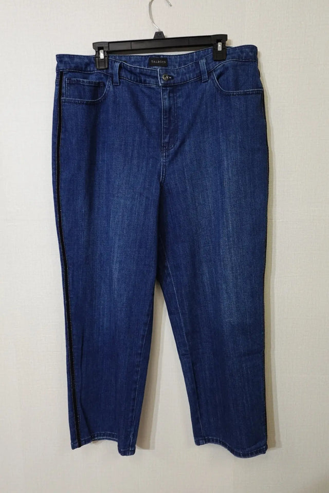 Talbots Straight Ankle Jeans, Size 14