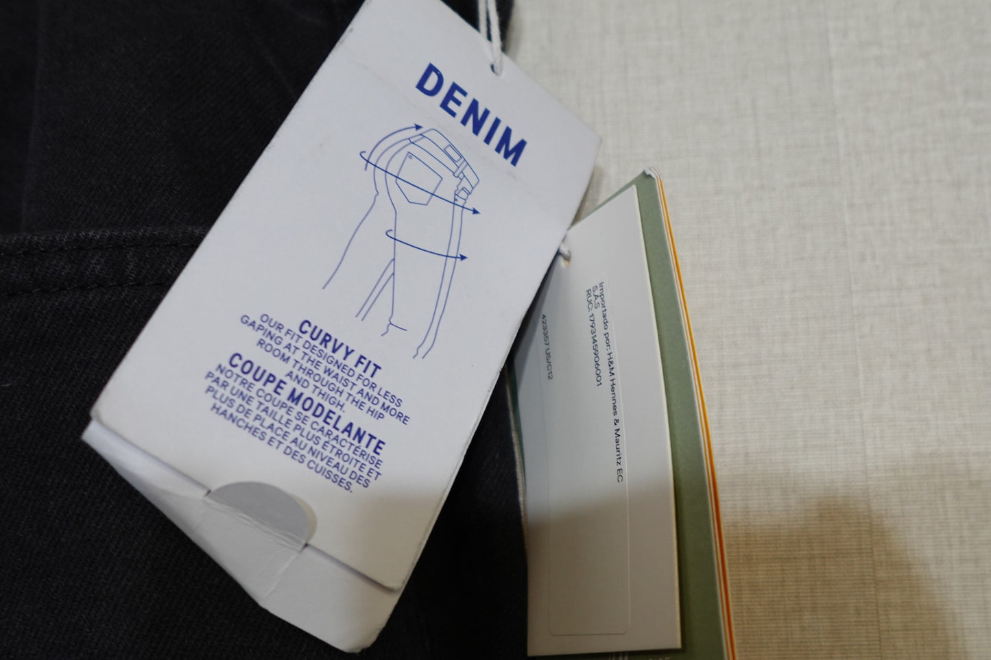 H&M, New Jeans High Waist Straight, 16