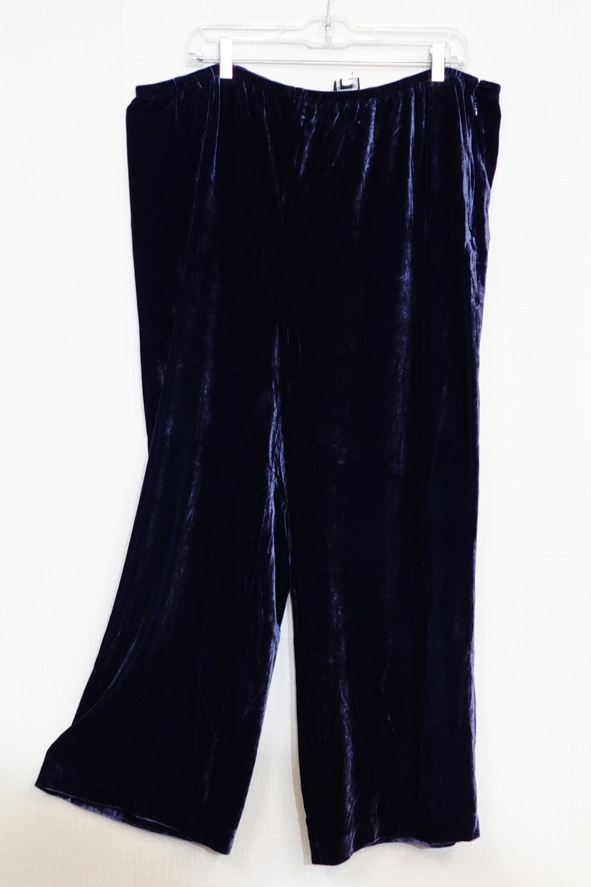 Eileen Fisher, velvet wide leg pants, 2X