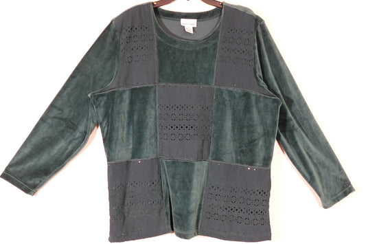 Alfred Dunner, Long Sleeves Top, Size XL