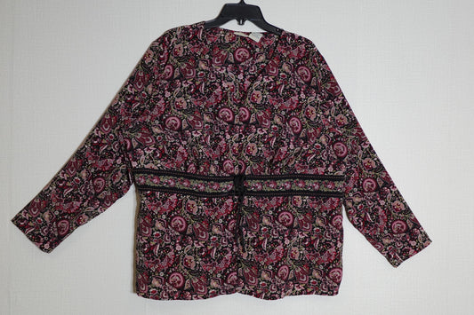 Faded Glory, Long Sleeves Top, Size 26W/28W