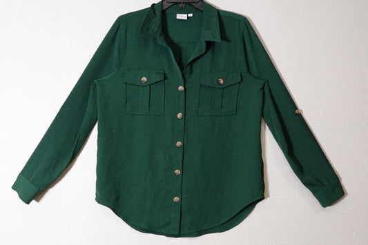 New Directions, Long Sleeves Button down, Size Large