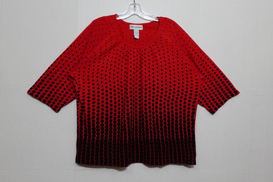 cathy daniels, 3/4 SLEEVE TOP, Size 3X