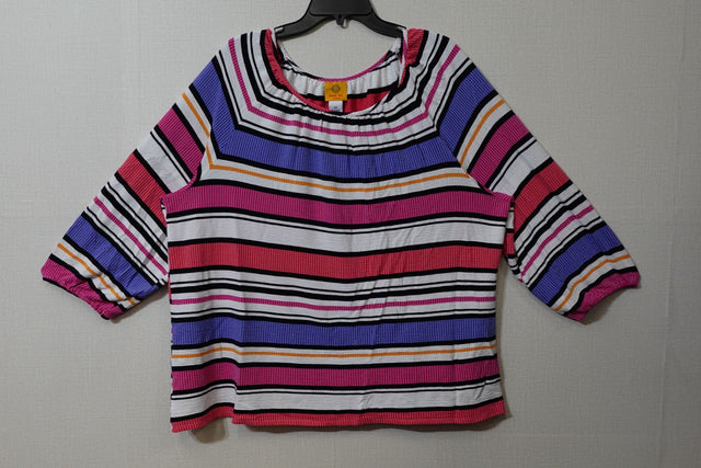 Ruby Rd., 3/4 Sleeve Top, Size 2X