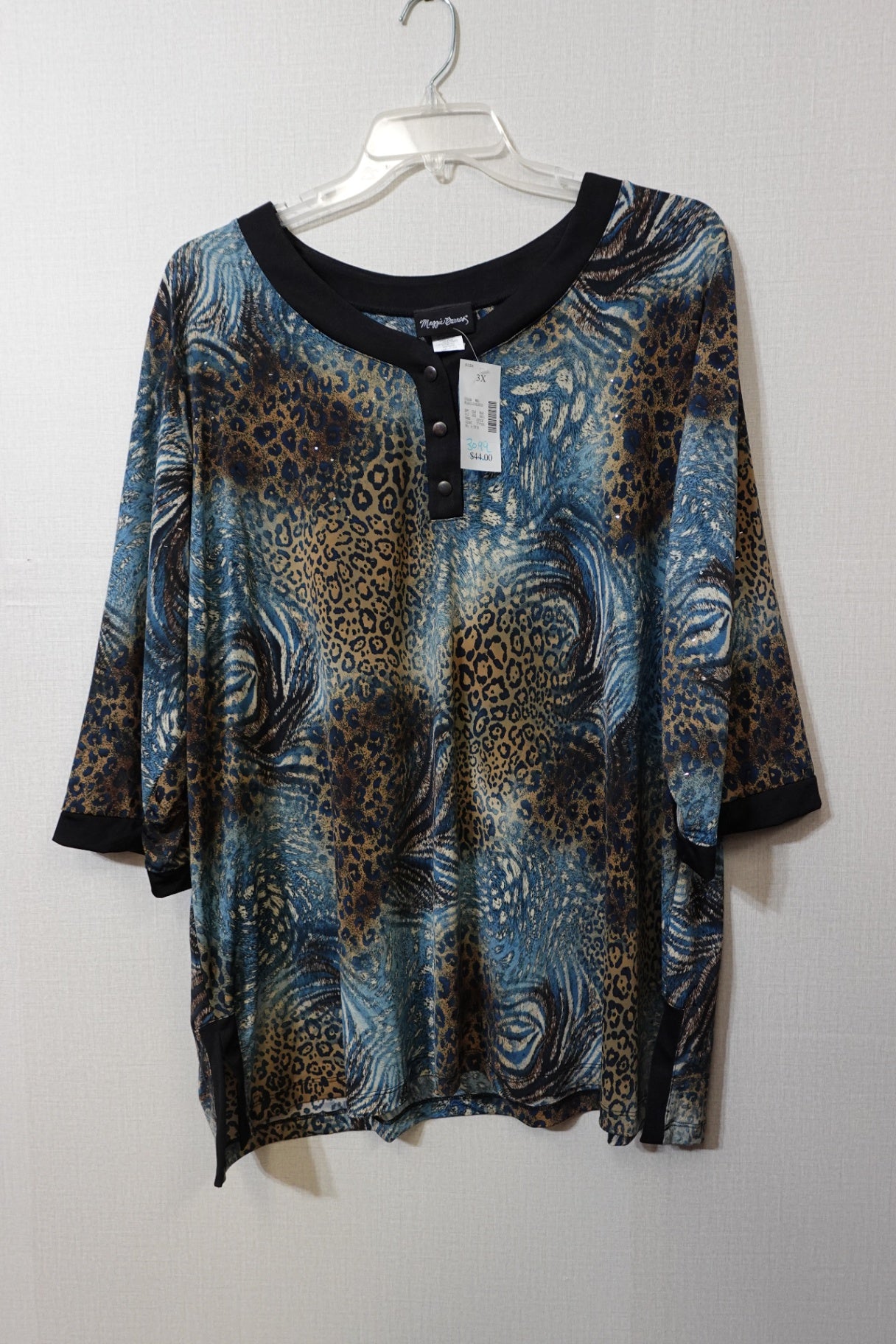 Maggie Barnes, New short sleeve top, Size 3X