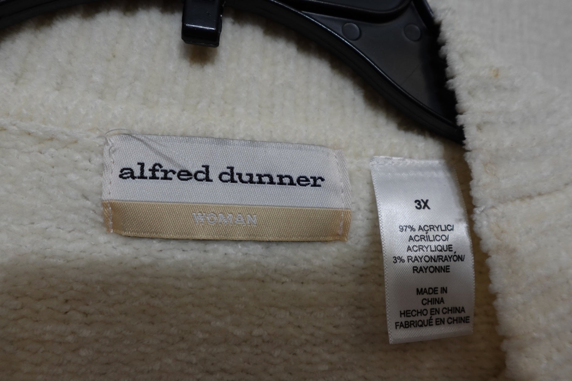 ALFRED DUNNER, SWEATER, Size 3XL
