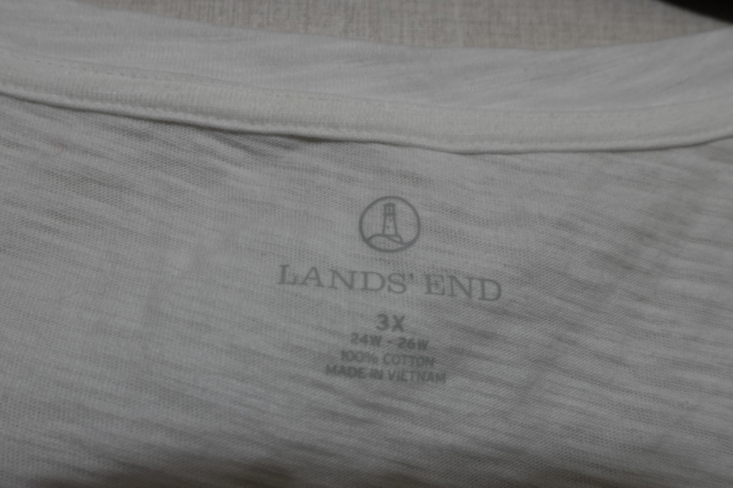 LANDS' END, T-Shirt, Size 3X
