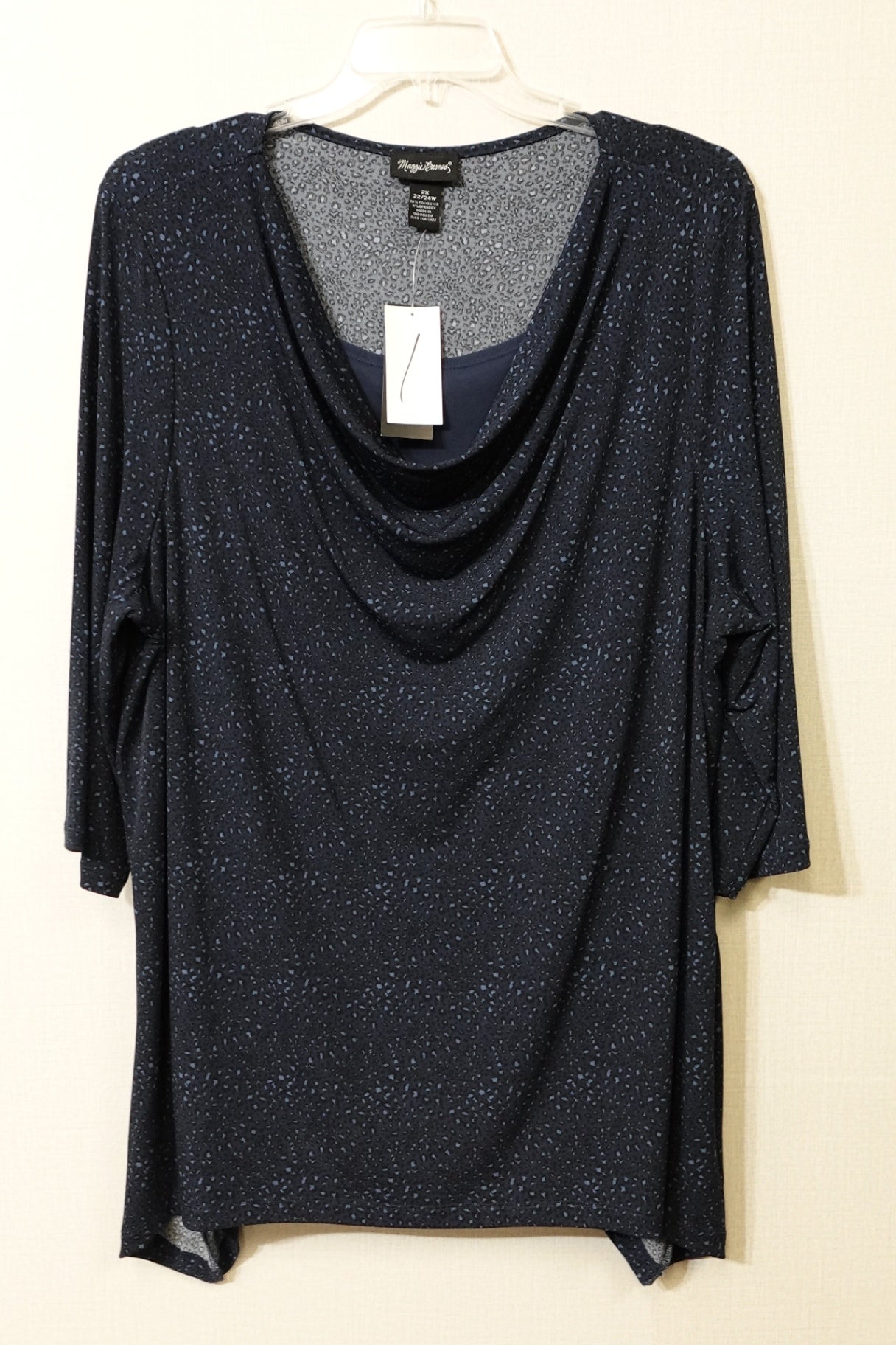 Maggie Barnes, New 3/4 sleeve top, Size 22/24W