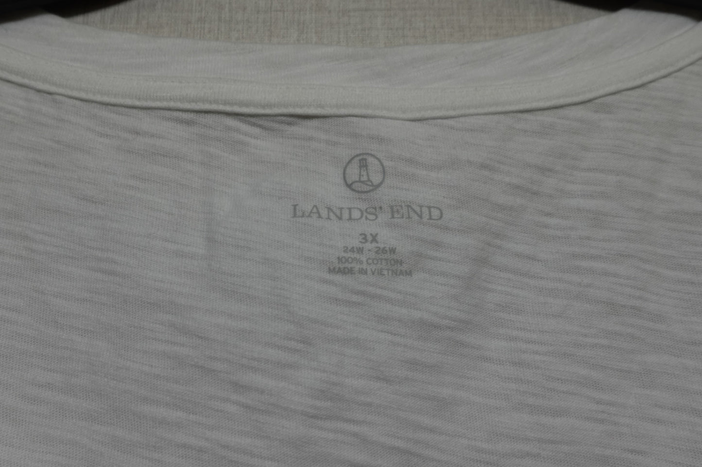 LANDS' END, T-Shirt, Size 3X