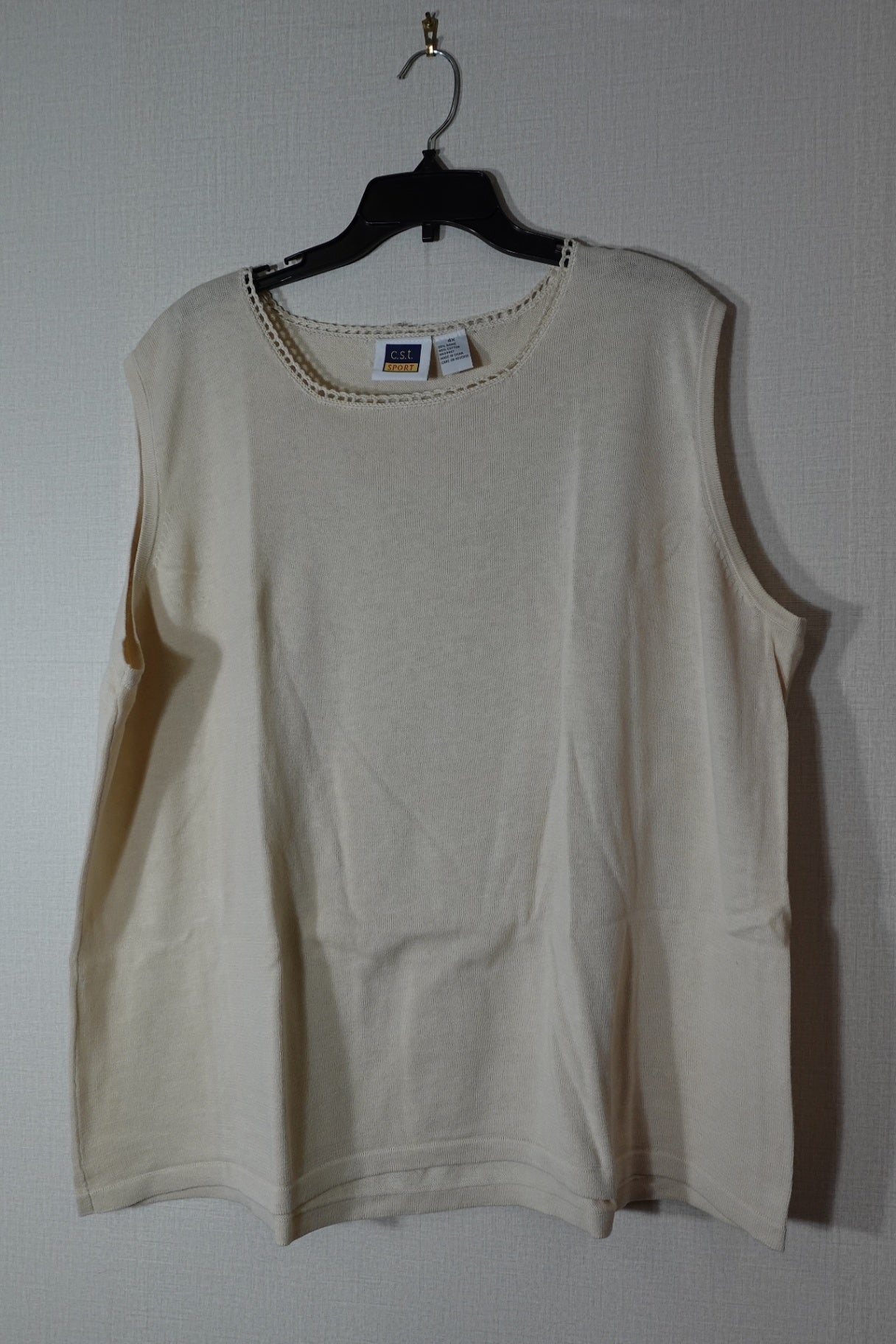 C.S.T SPORT, Sleeveless Top, Size 4X