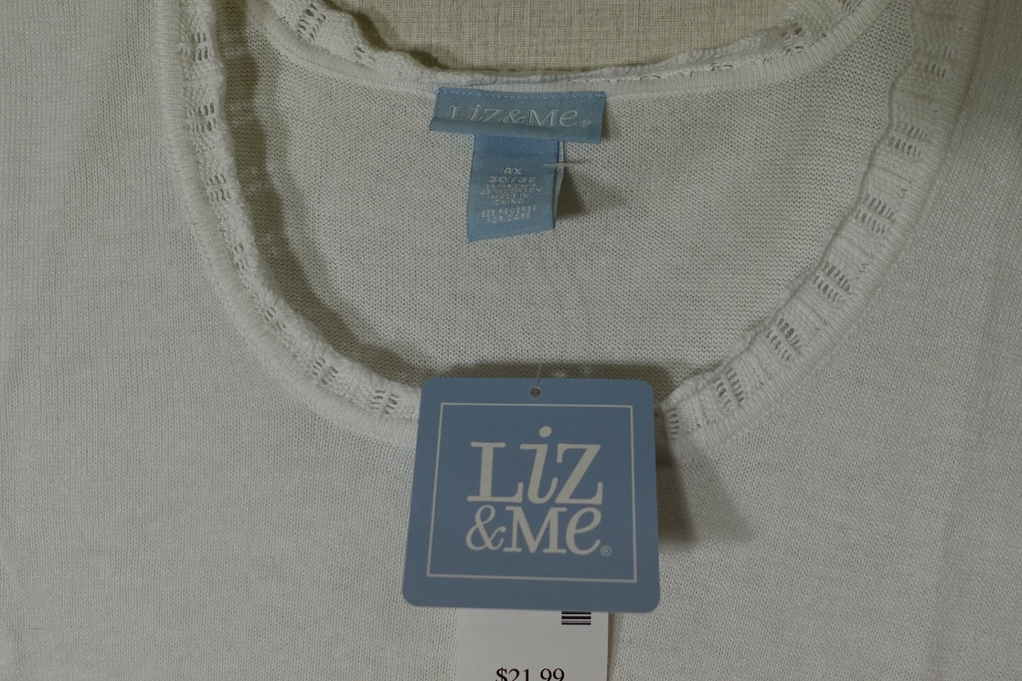 Liz & Me, New sleeveless top, Size 30/32