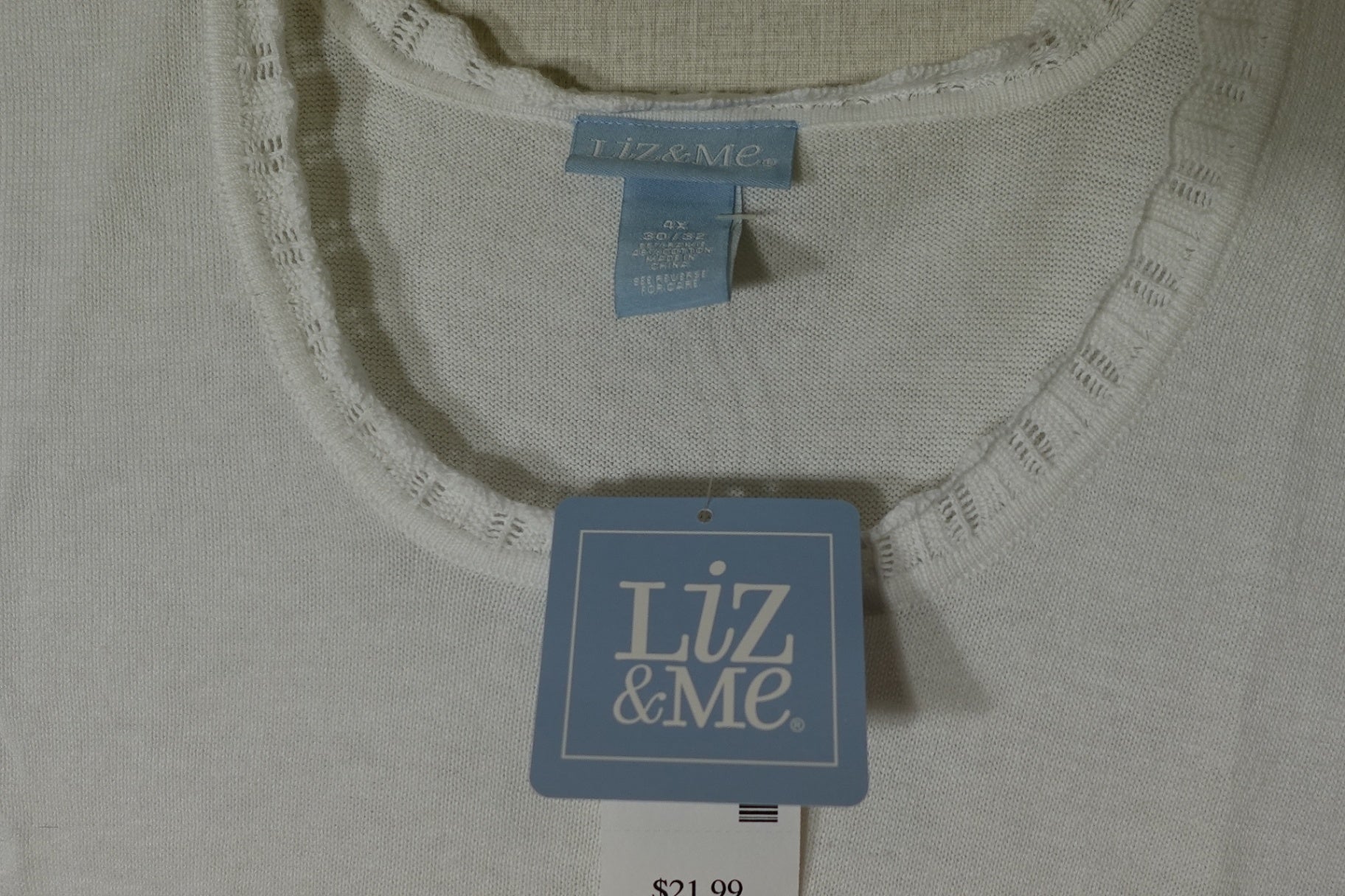 Liz & Me, New sleeveless top, Size 30/32