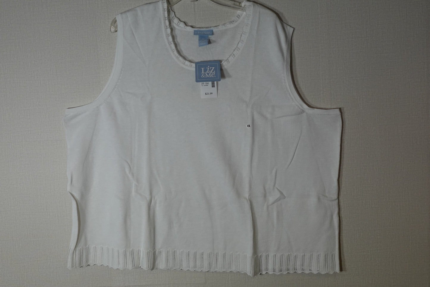 Liz & Me, New sleeveless top, Size 30/32