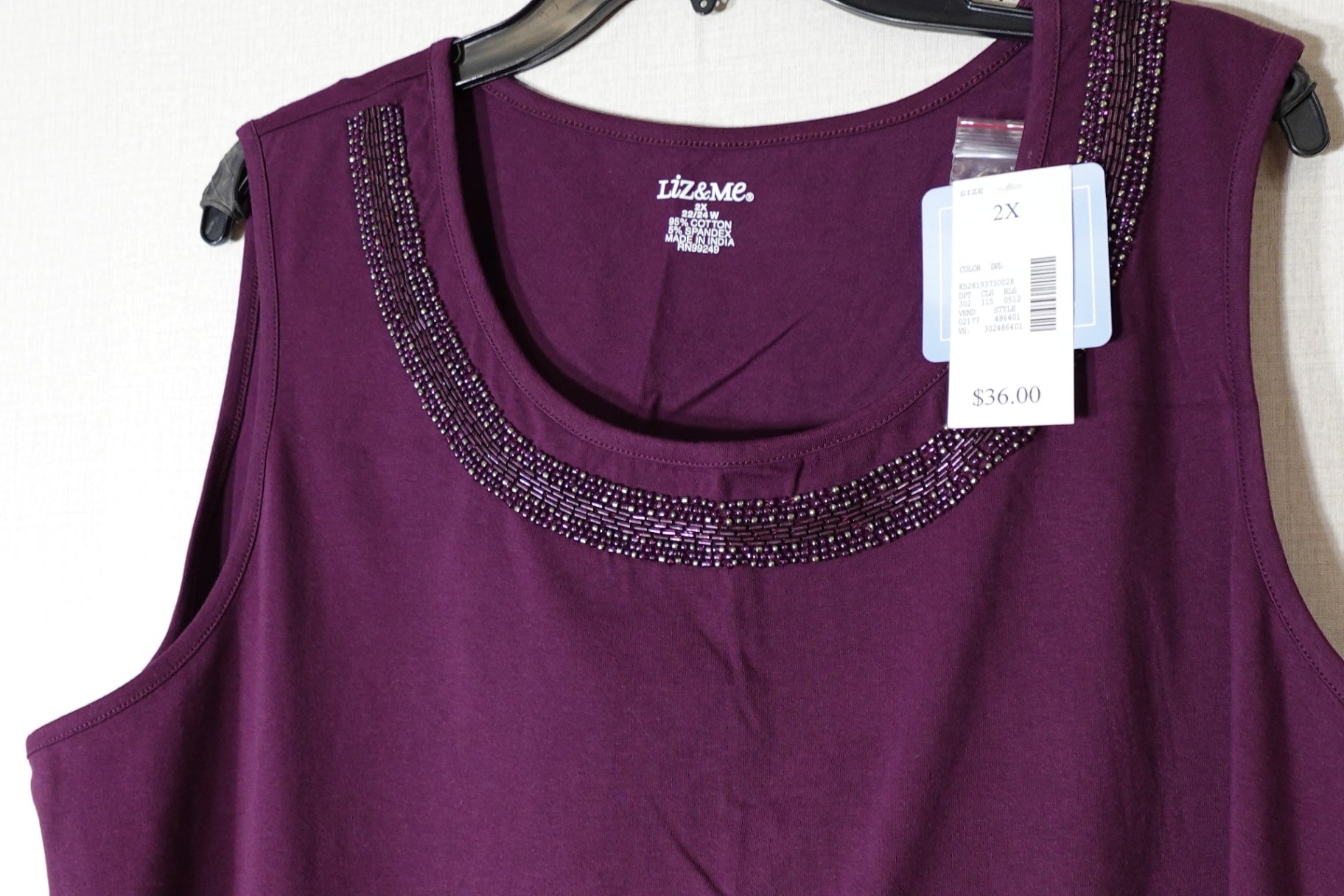 Liz & Me, New sleeveless top, Size 22/24W