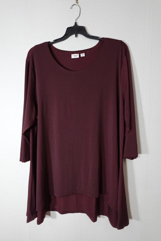 CATO, 3/4 sleeve Top, Size 22/24W