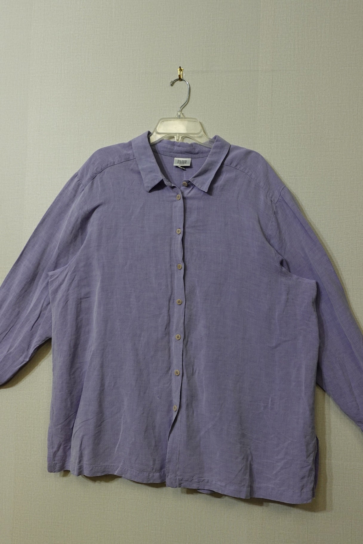 Eileen Fisher, 3/4 Sleeve Button Down, Size 2X